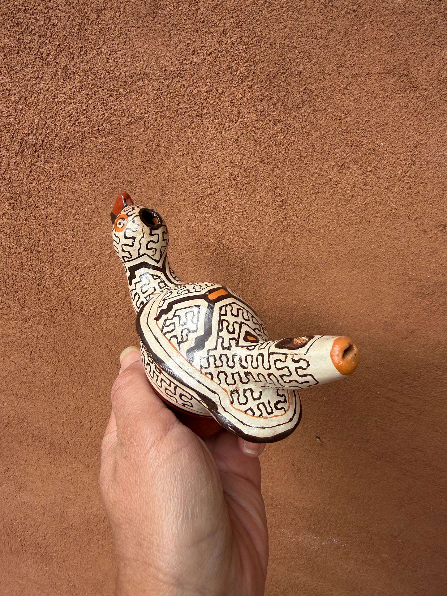Shipibo Ceramic ~ parrot ~ whistle