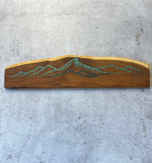 Magnetic Knife block ~ Peruvian and Kingman turquoise