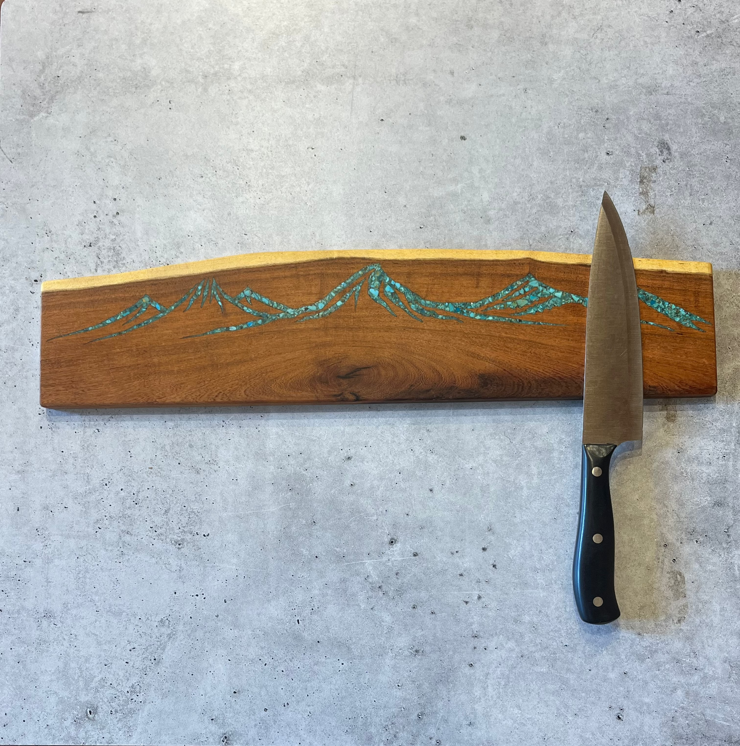 Magnetic Knife block ~ Kingman turquoise
