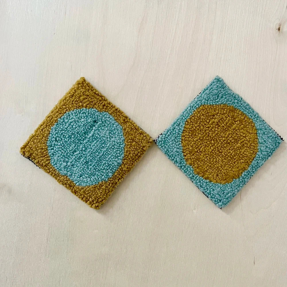 Coasters - Ochre + Sage