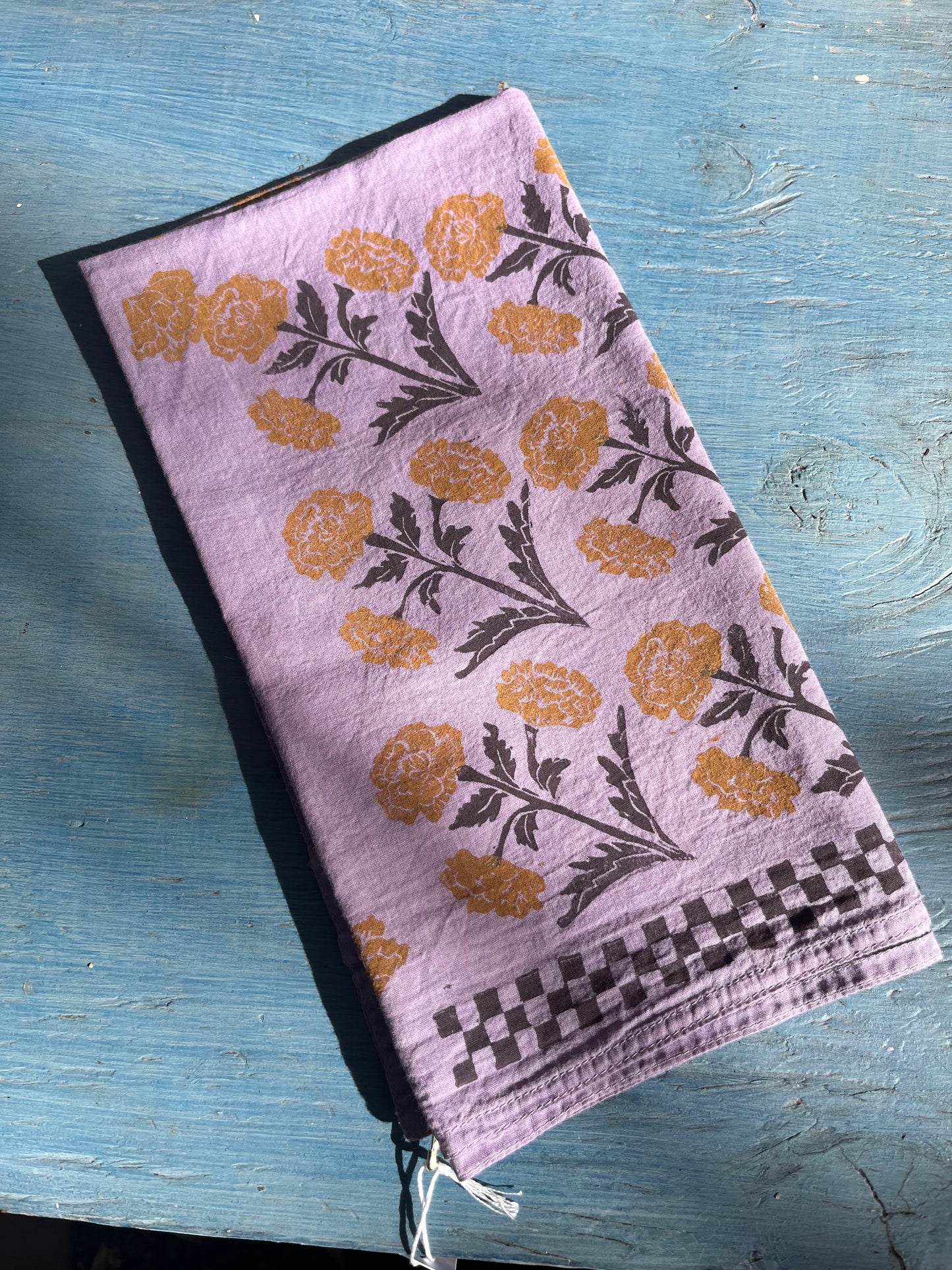 Hand-dyed bandana - Purple