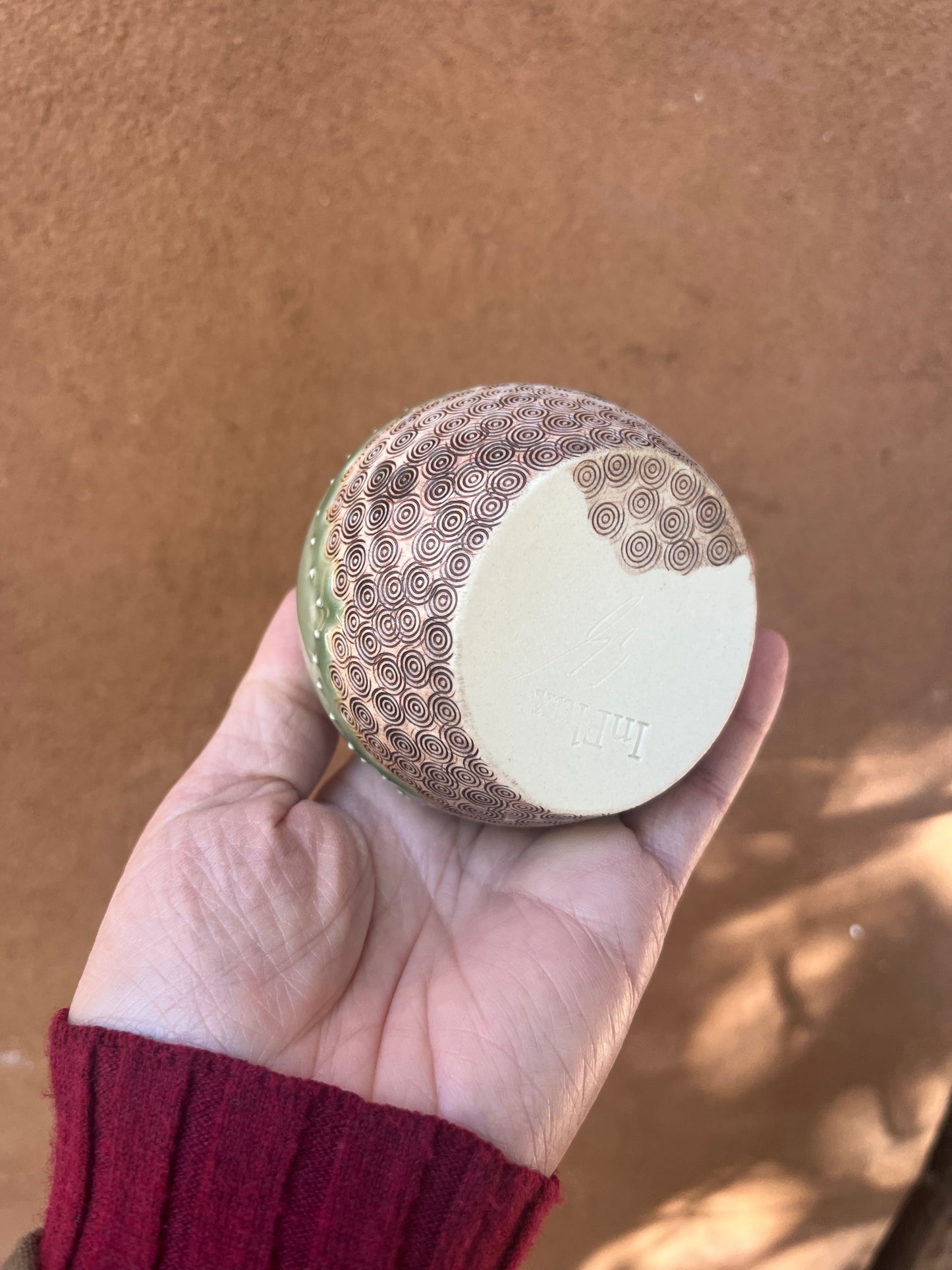 Influx Ceramics ~ Bud vase ~ Green