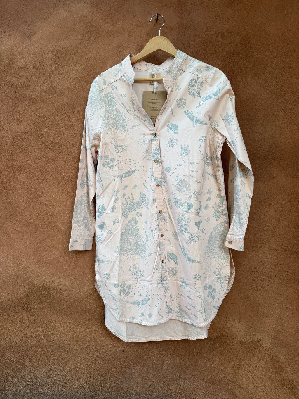 Long Sleeve Tunics - Marine Life - 100% cotton