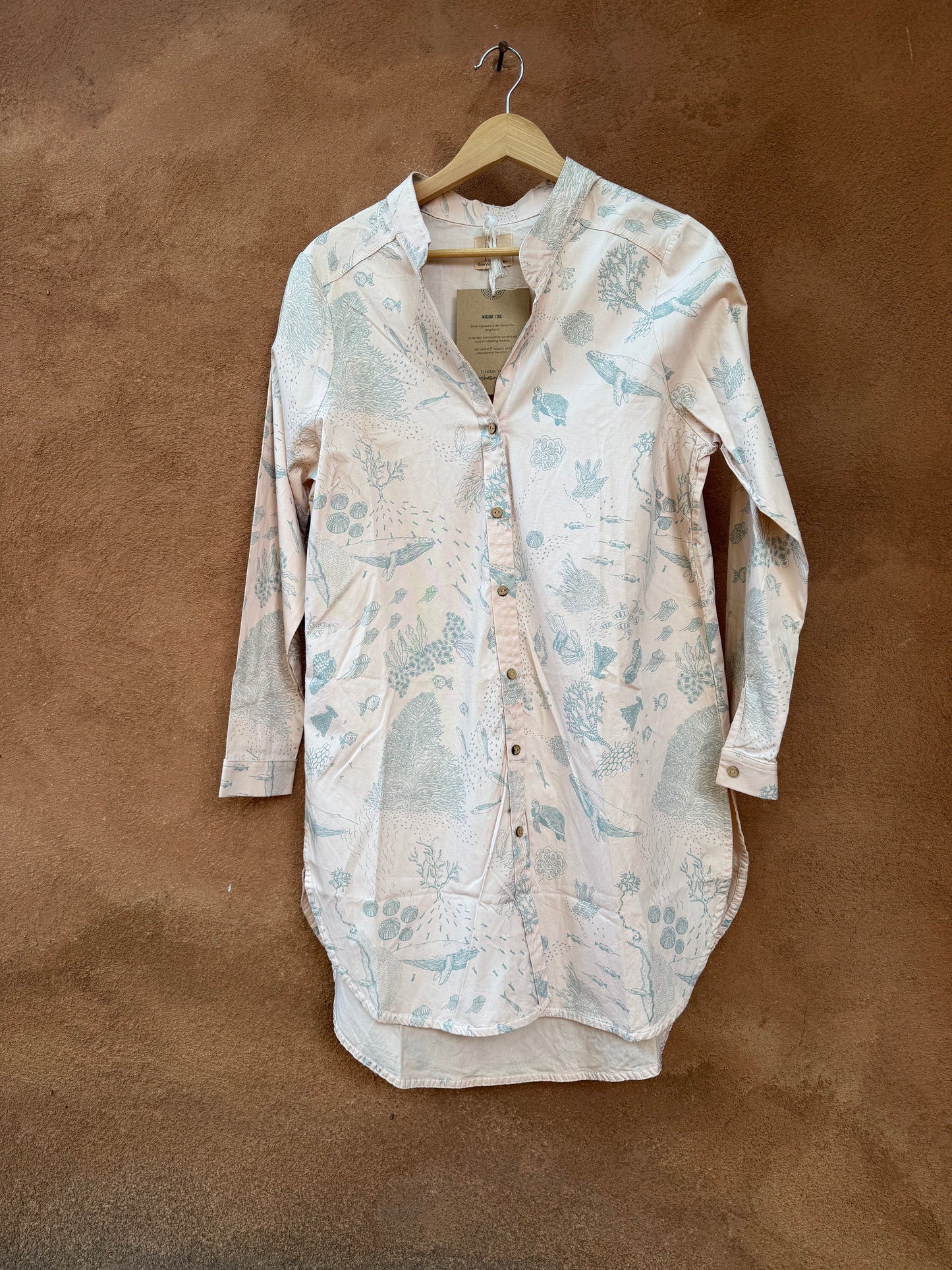 Long Sleeve Tunics - Marine Life - 100% cotton