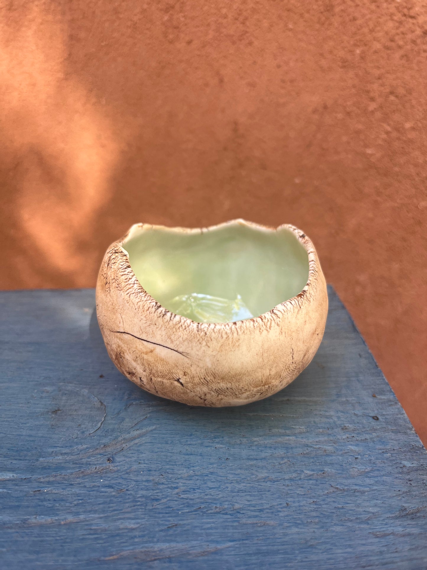 Influx Ceramics ~ pinch pot ~ mint