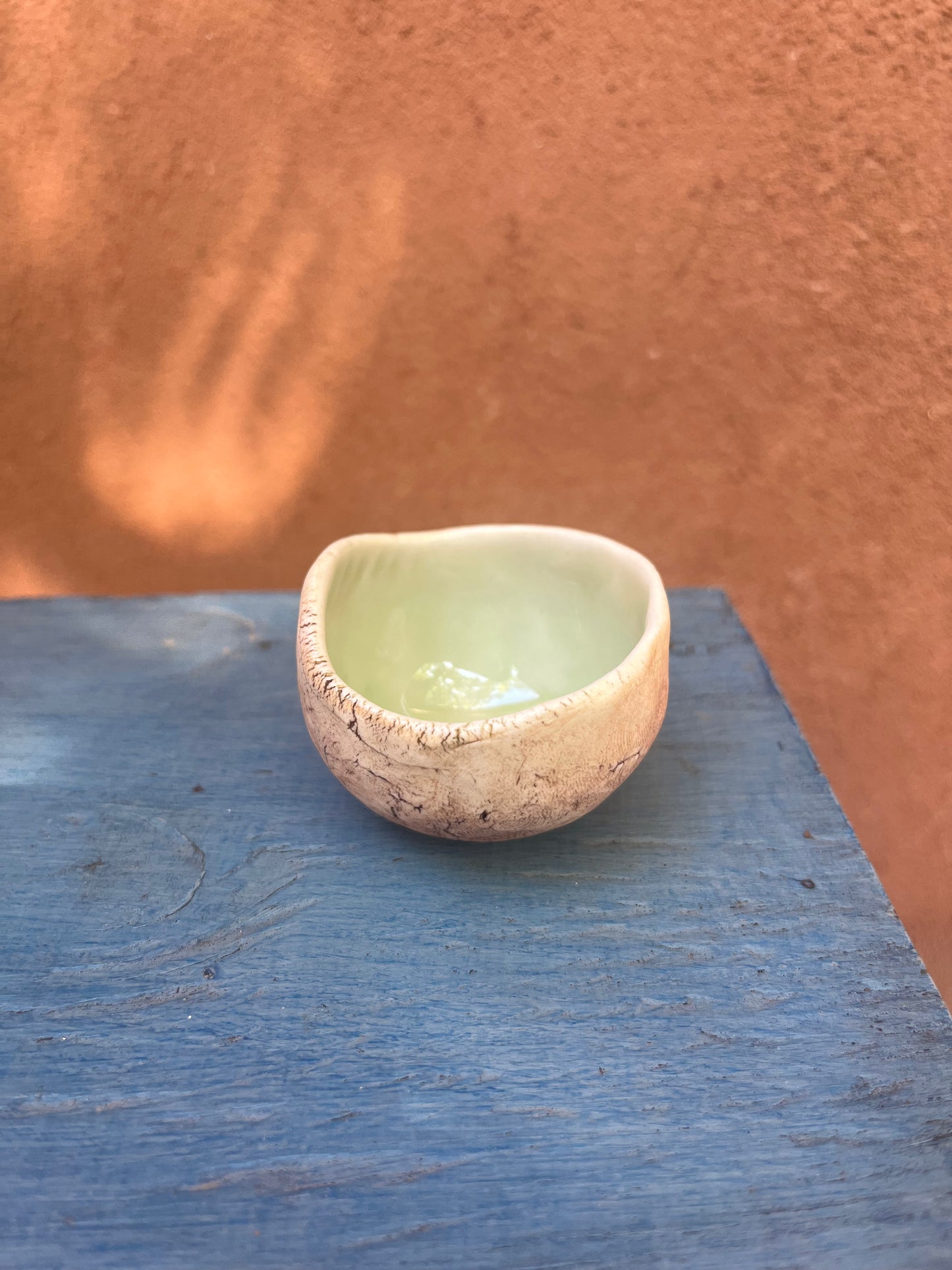 Influx Ceramics ~ pinch pot ~ mint