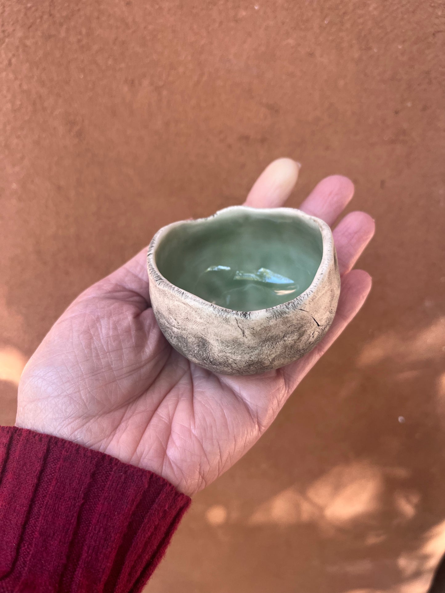 Influx Ceramics ~ pinch pot ~ green