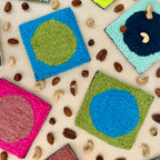 Coasters - cerulean ~ grass