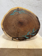 Lazy Susan with Kingman turquoise