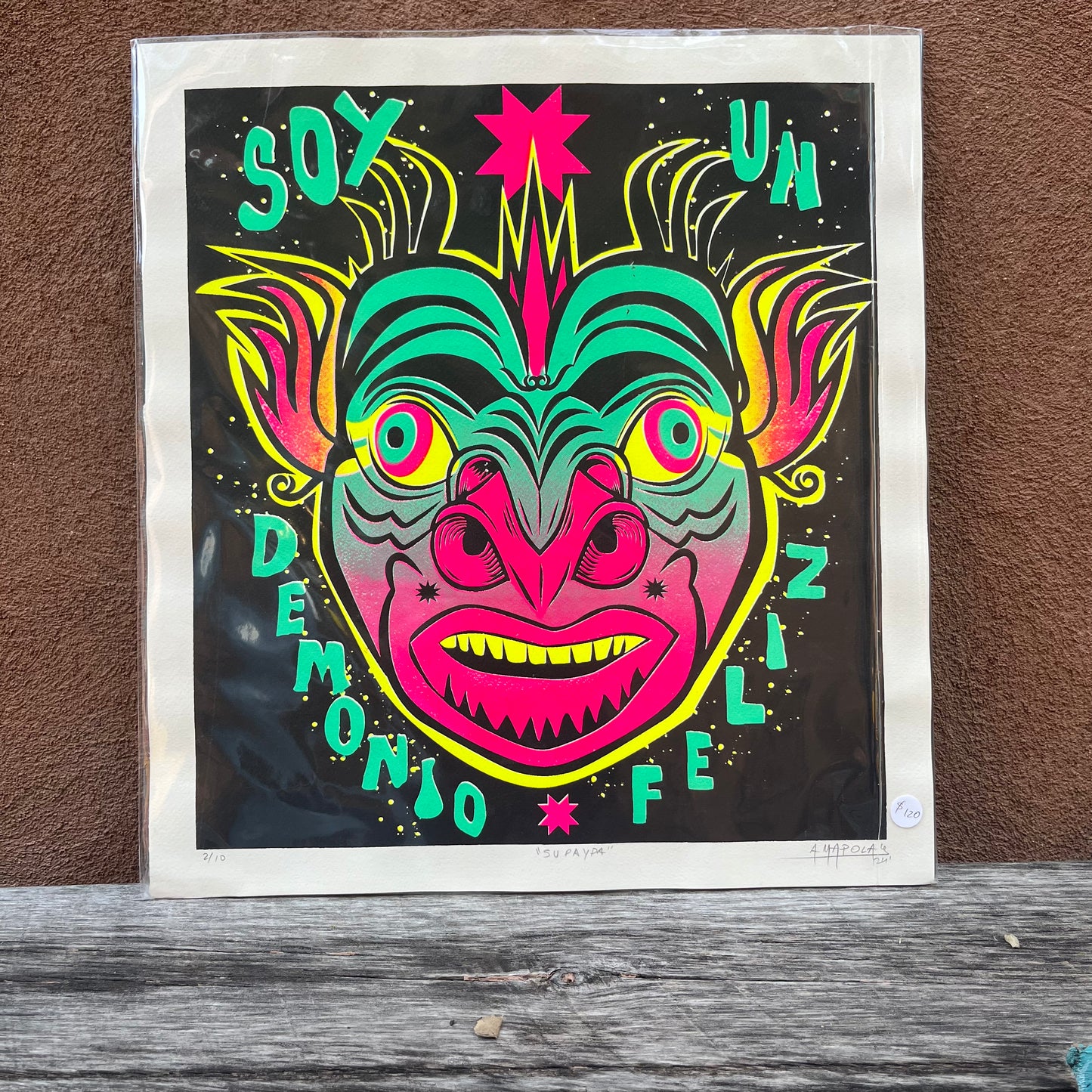 Soy un Demonio Feliz ~ Serigraphy 16.5” by 18”