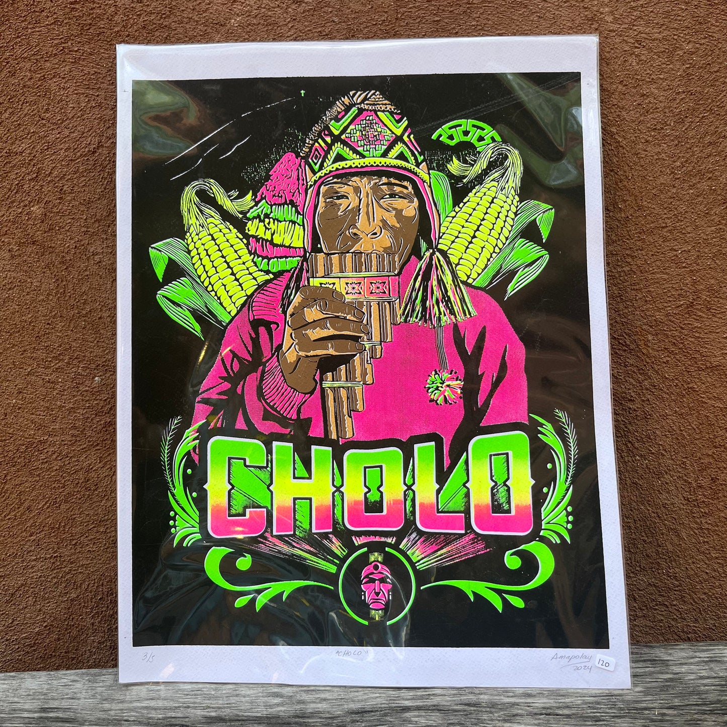 Cholo ~ Serigraphy 13.5” by 17.5”