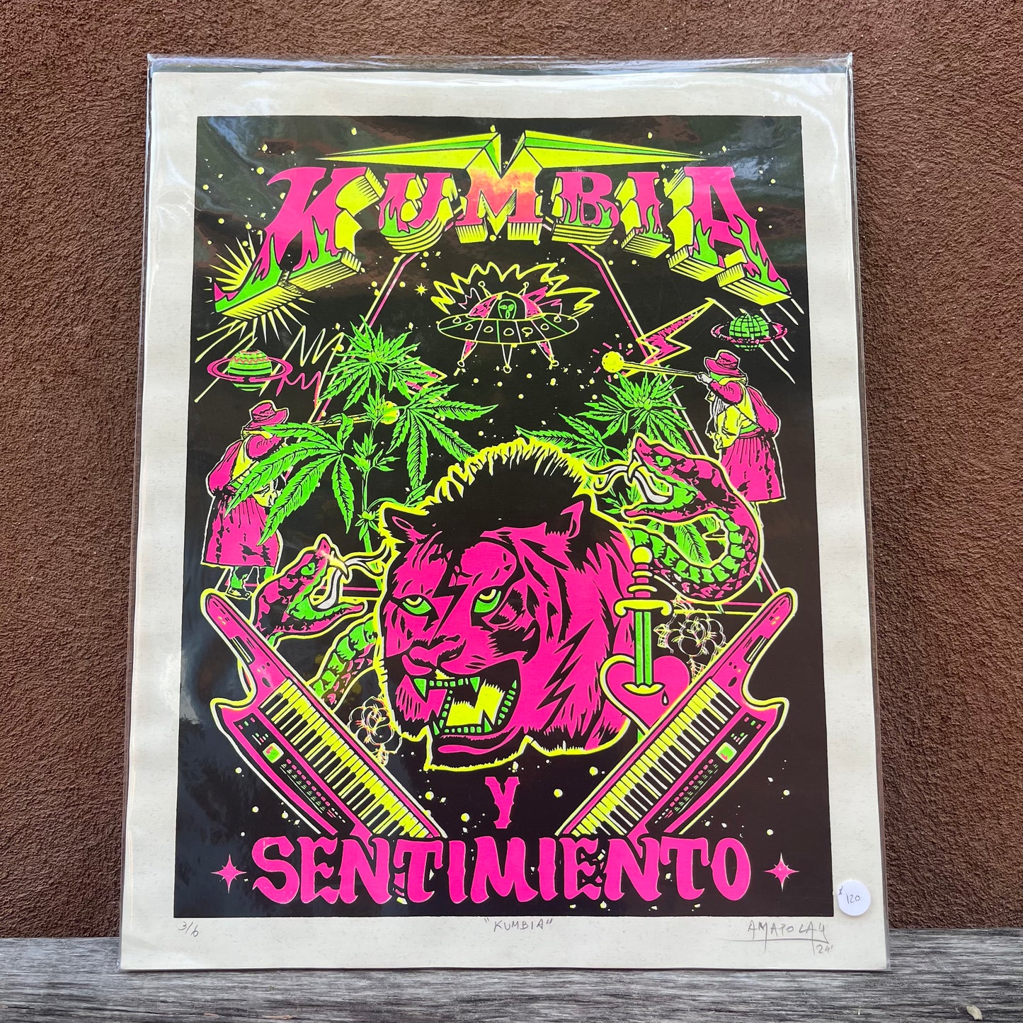 Kumbia y Sentimento ~ Serigraphy 16” by 20”