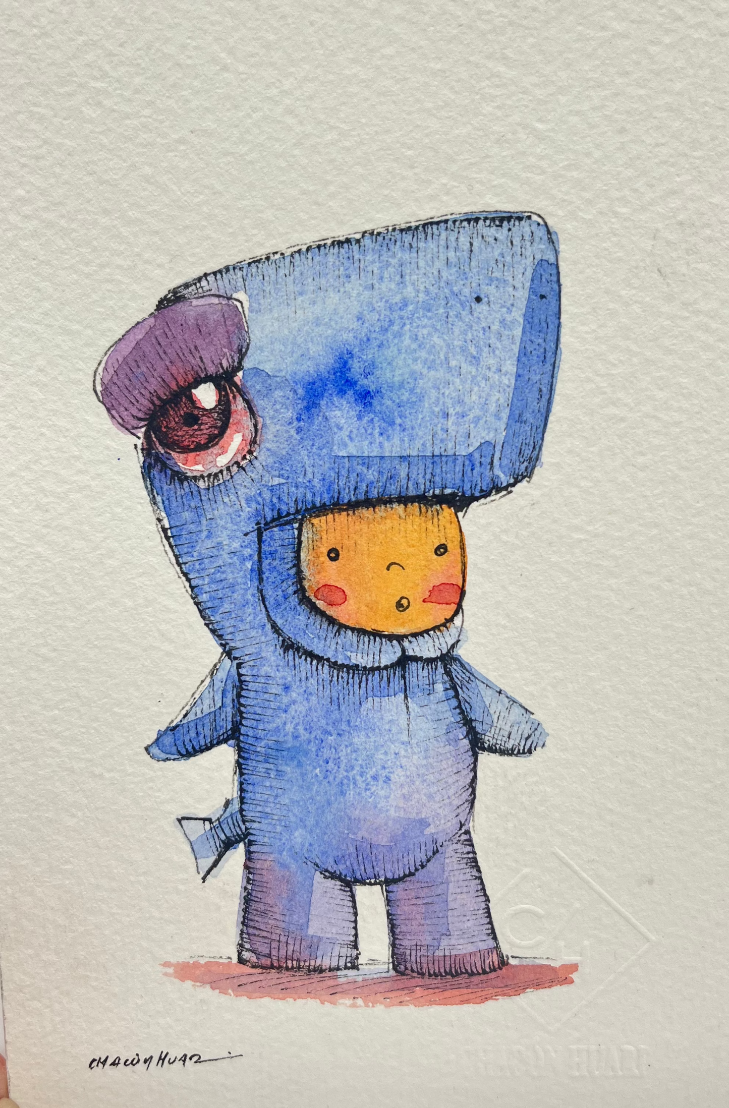 Andes Series - Original mixed media - 6 x 8