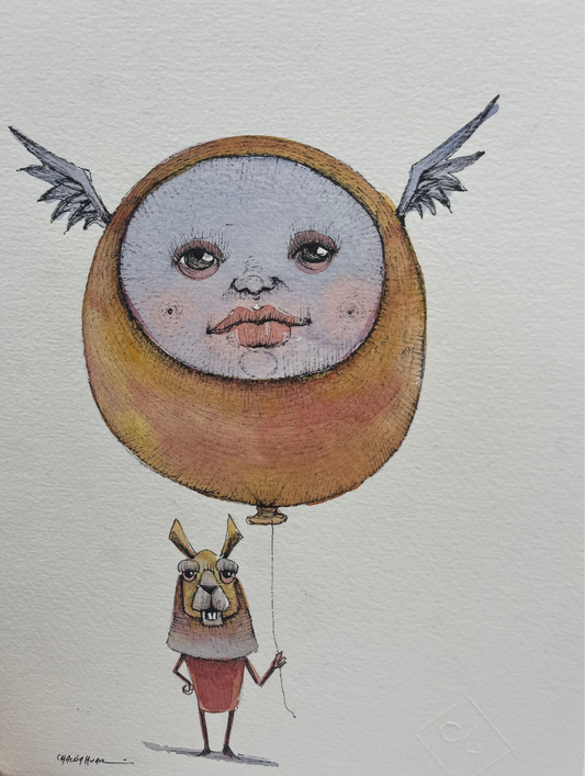 10x12 framed ~ Migrantes - Original illustrations