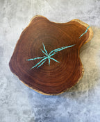 Serving board with Kingman Turquoise