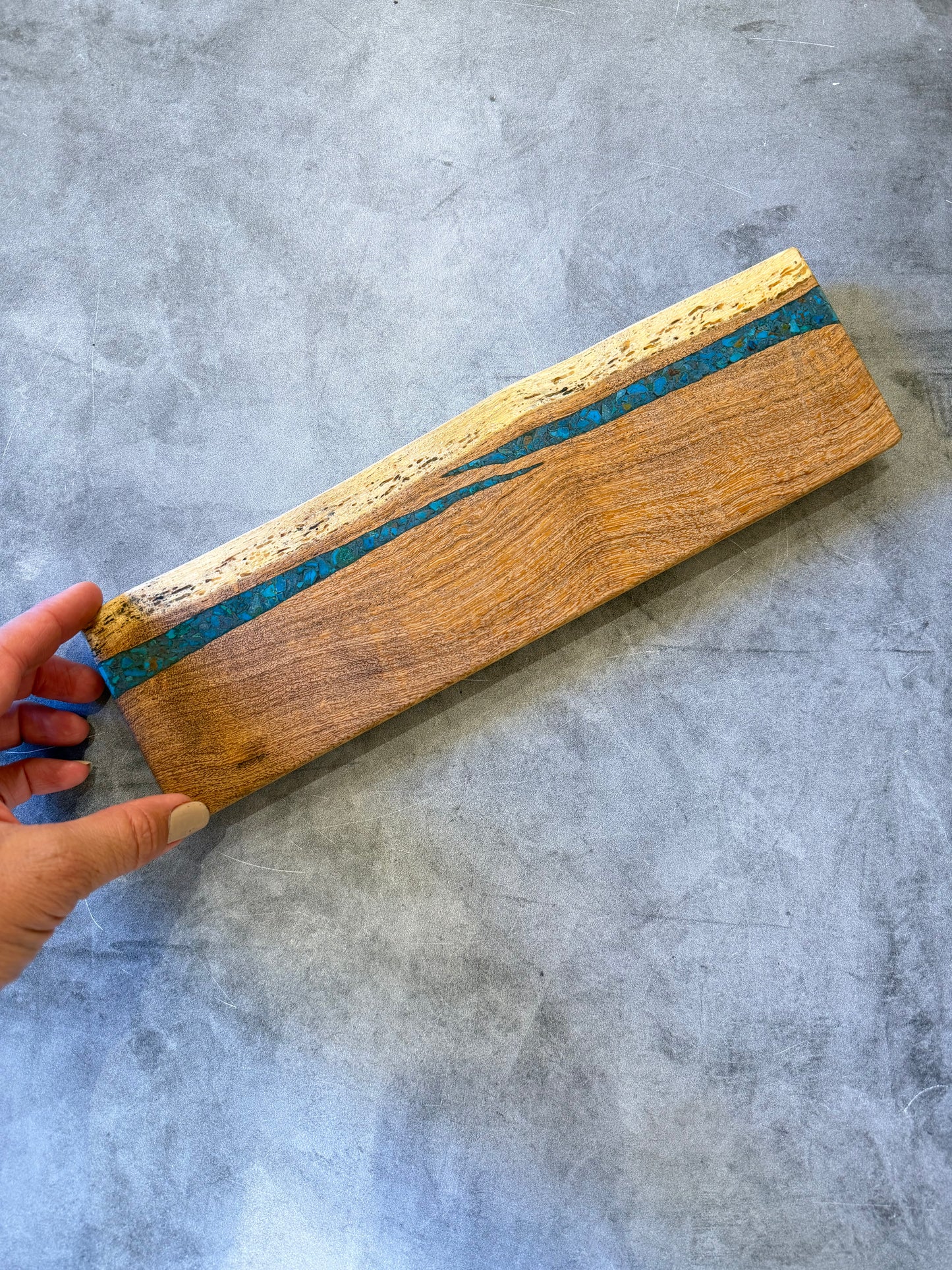 Magnetic Knife block ~ Peruvian turquoise