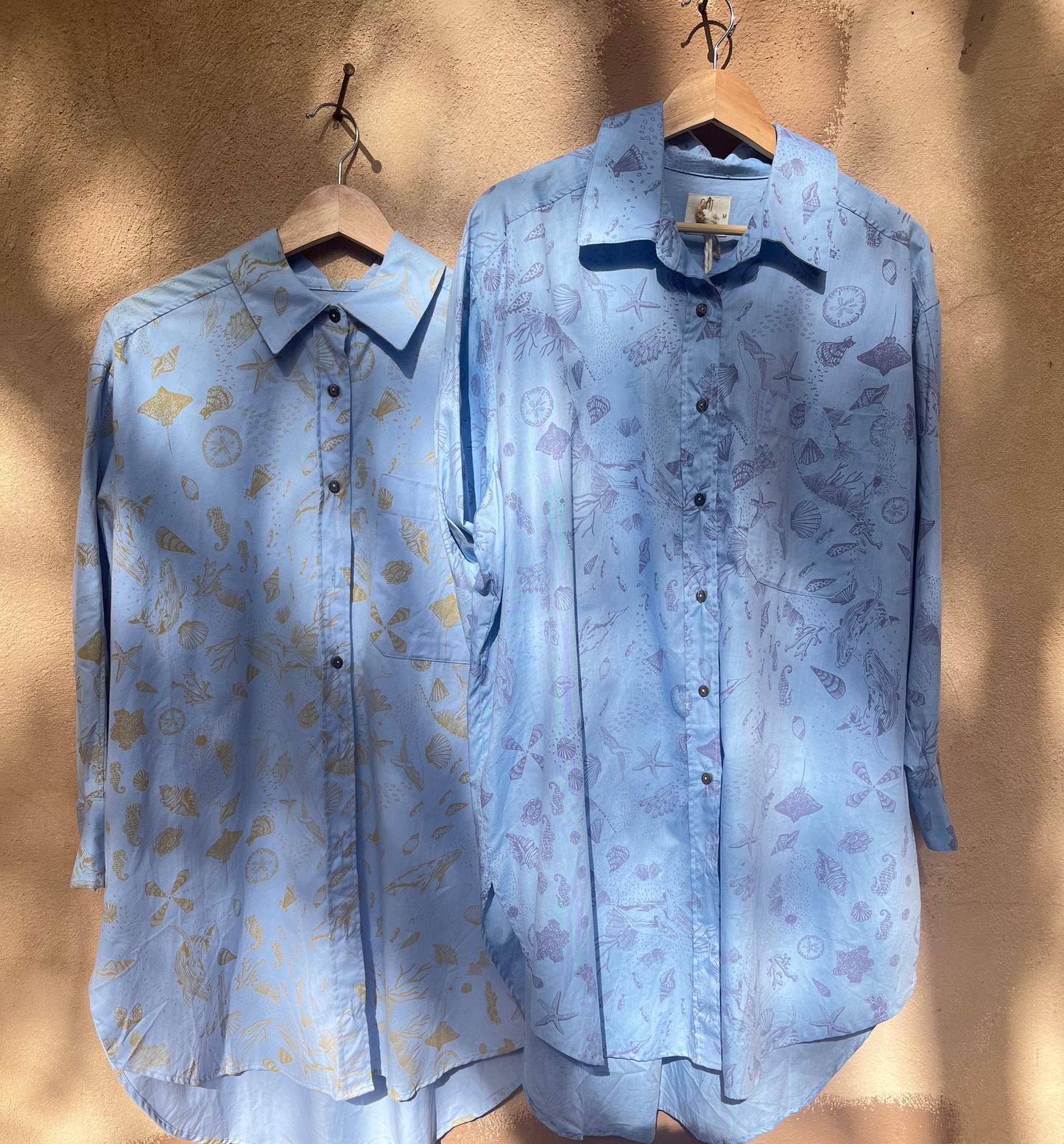 Long Sleeve Tunics - Marine Life - 100% cotton