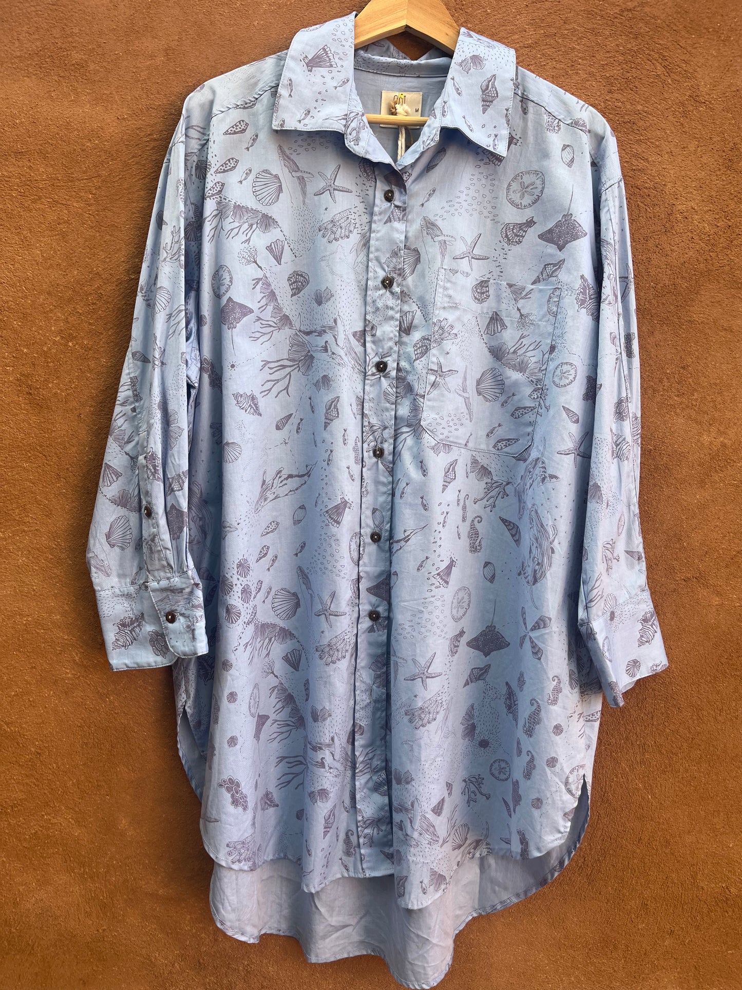 Long Sleeve Tunics - Marine Life - 100% cotton