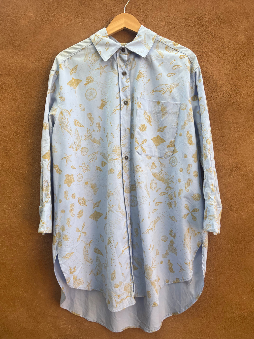 Long Sleeve Tunics - Marine Life - 100% cotton