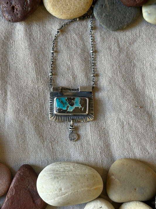Apache Blue Turquoise ~ Sterling Silver