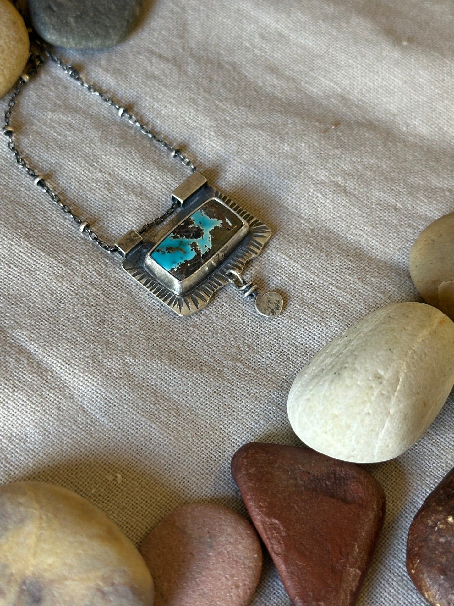 Apache Blue Turquoise ~ Sterling Silver