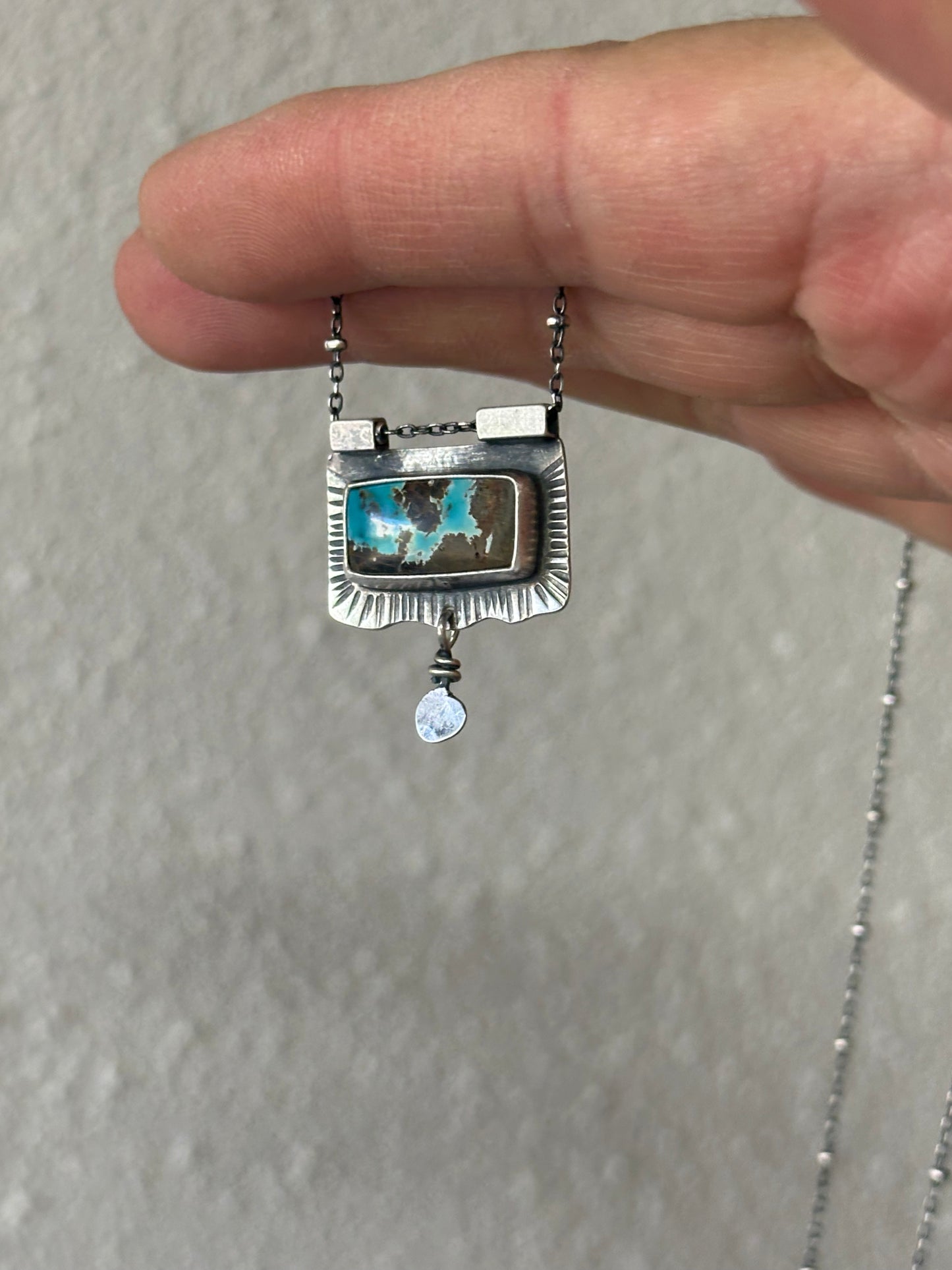 Apache Blue Turquoise ~ Sterling Silver