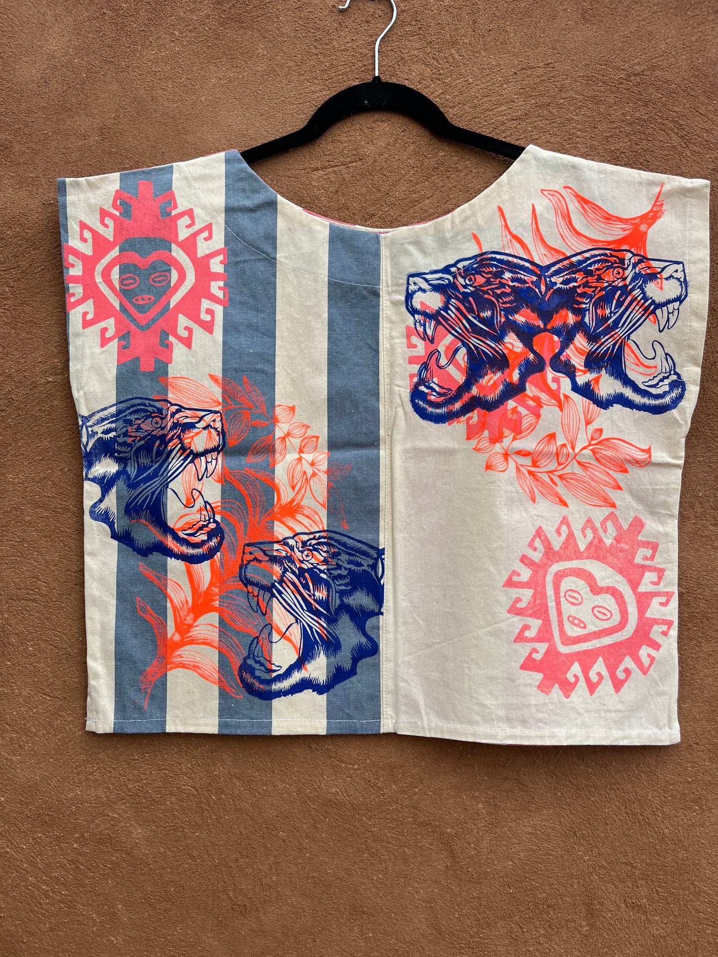 Screenprinted Box top ~ Med ~ Tocuyo ~ 100% Raw cotton