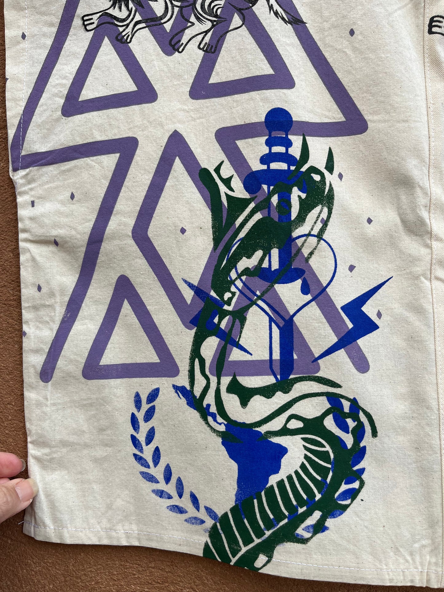 Screenprinted Box top ~ Med ~ Tocuyo ~ 100% Raw cotton