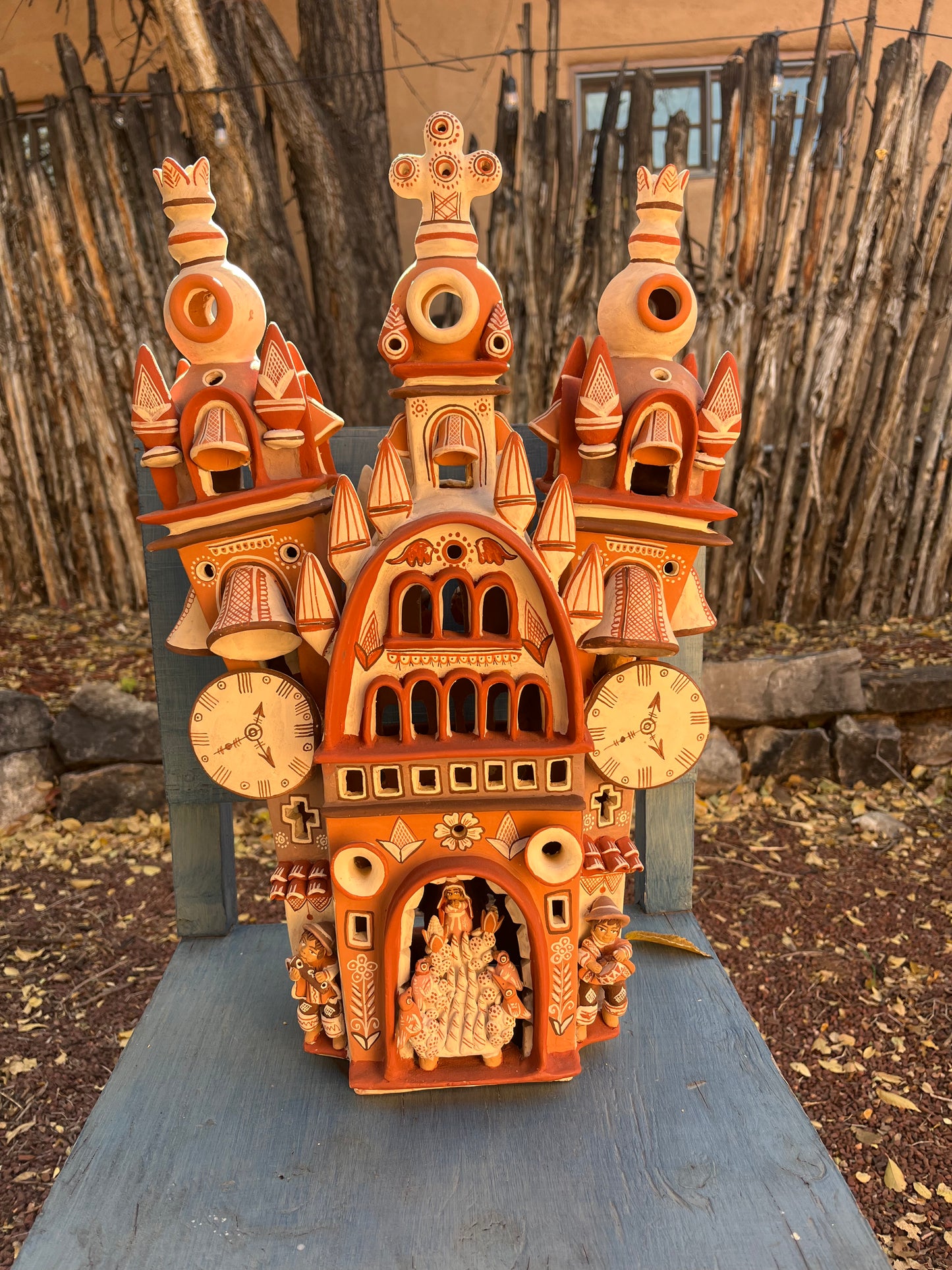 Double sided Cathedral ~ Andean Ceramic Sculpture