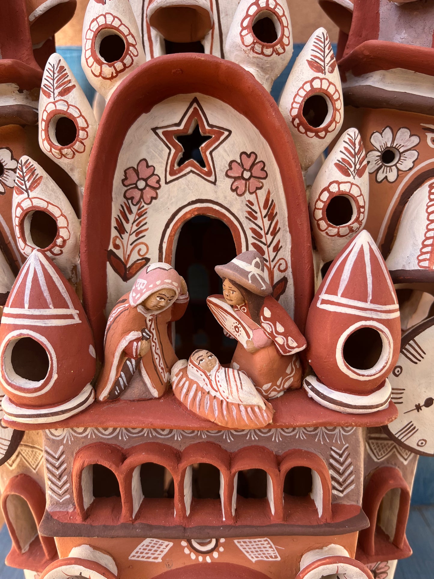 Double sided Cathedral ~ Andean Ceramic Sculpture