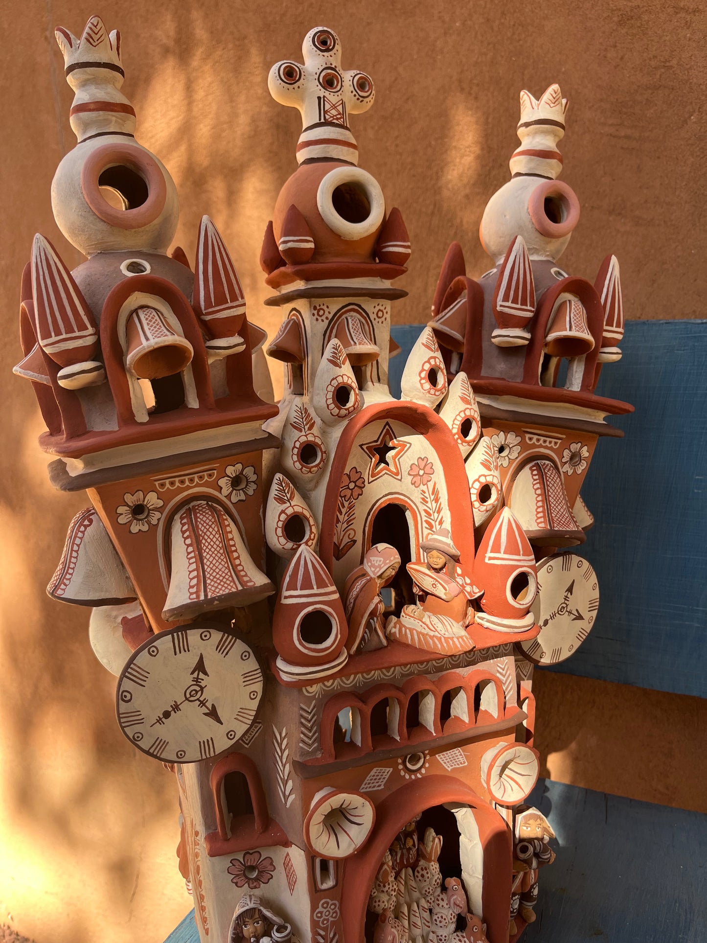 Double sided Cathedral ~ Andean Ceramic Sculpture