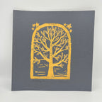 The Wishing Tree Block Print - two sizes