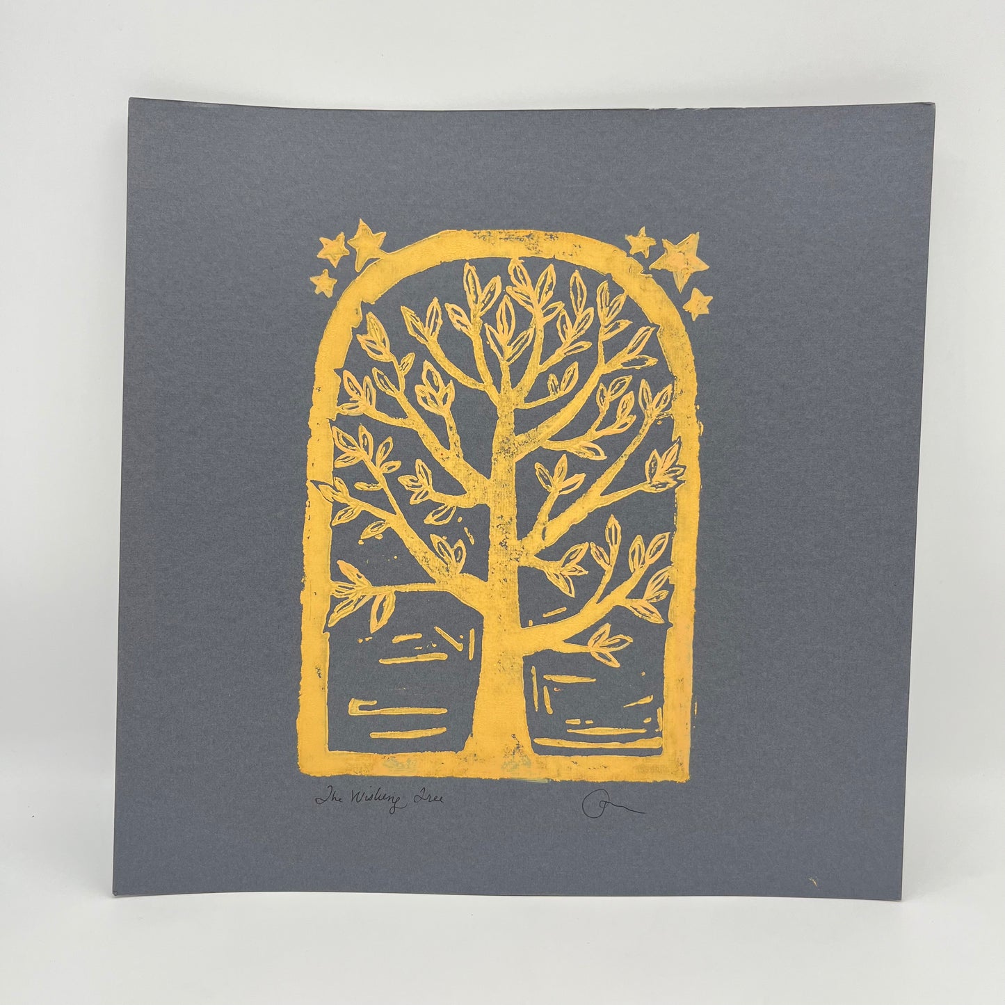 The Wishing Tree Block Print