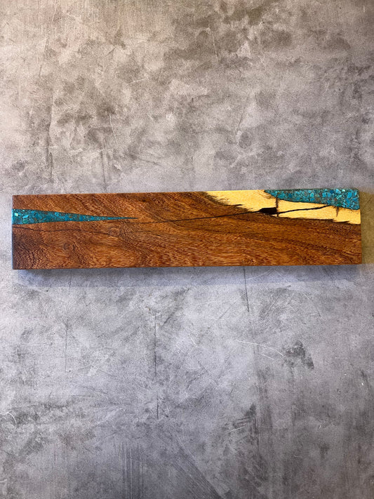 Magnetic Knife block ~ Peruvian Kingman turquoise