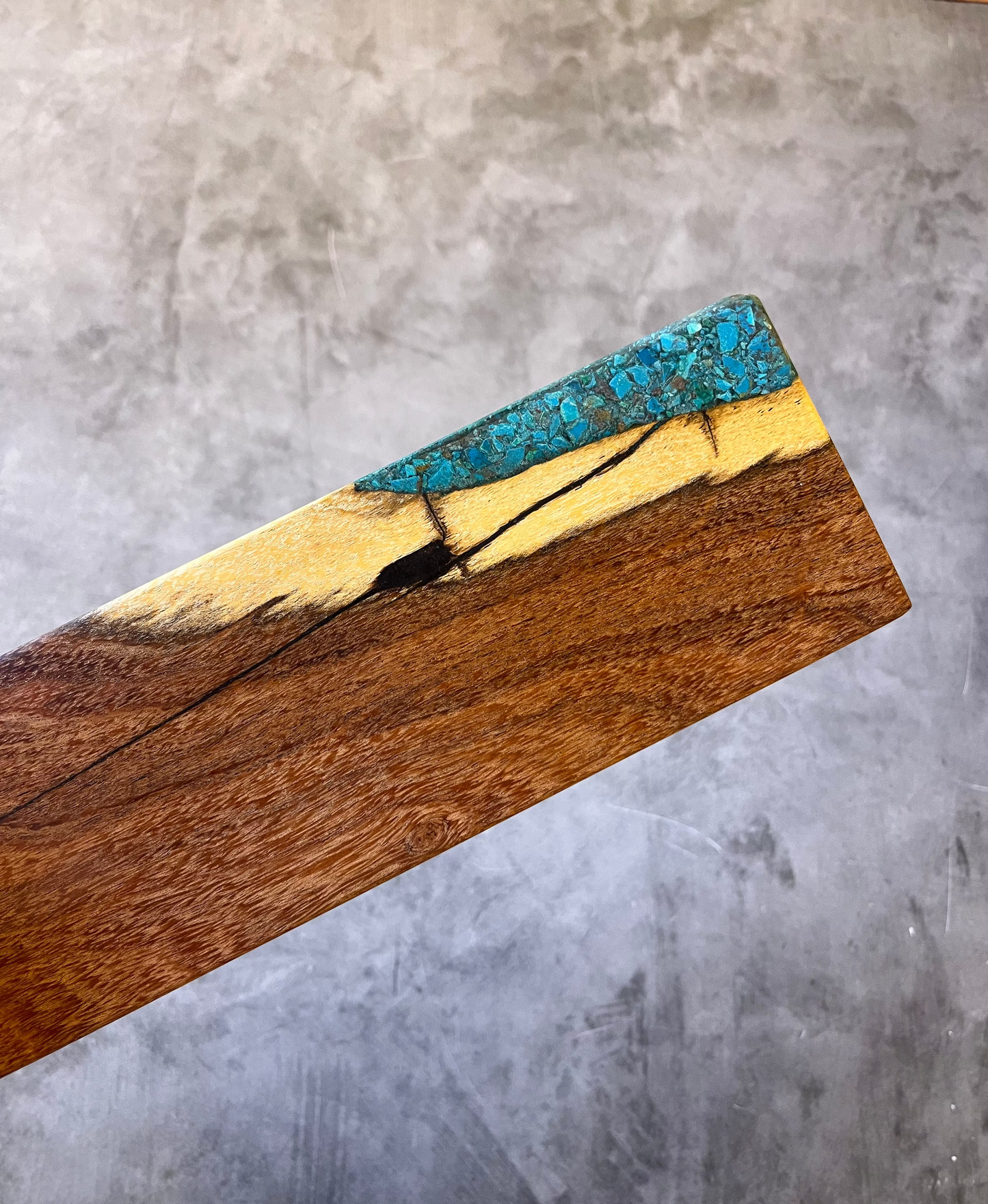 Magnetic Knife block ~ Peruvian Kingman turquoise