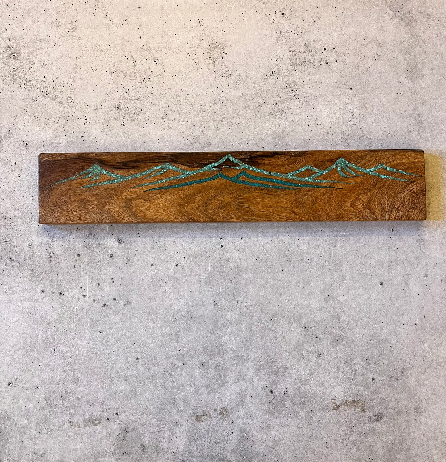 Magnetic Knife block ~ Peruvian & Kingman turquoise