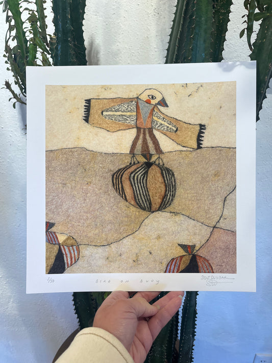 Bird on Buoy - Limited Edition - Print 12”x12”