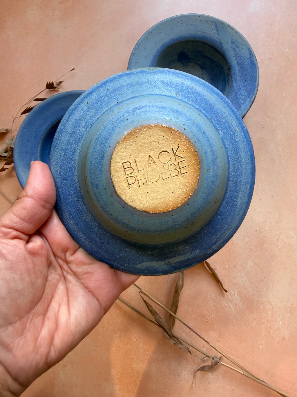 Rimmed Bowls - blue - Stoneware