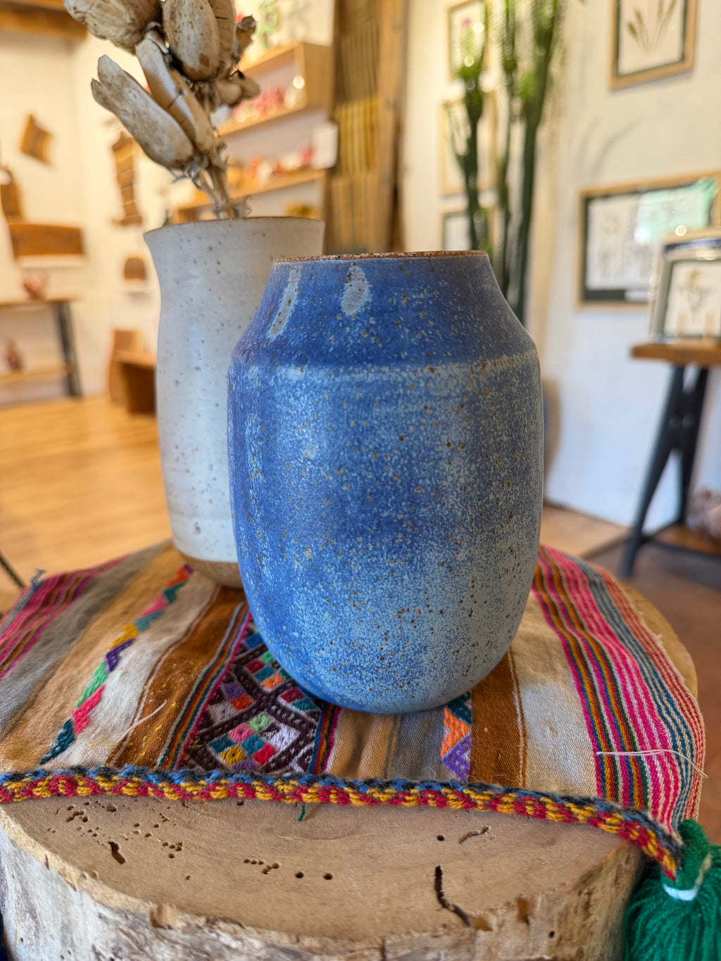 Blue Vase - Stoneware