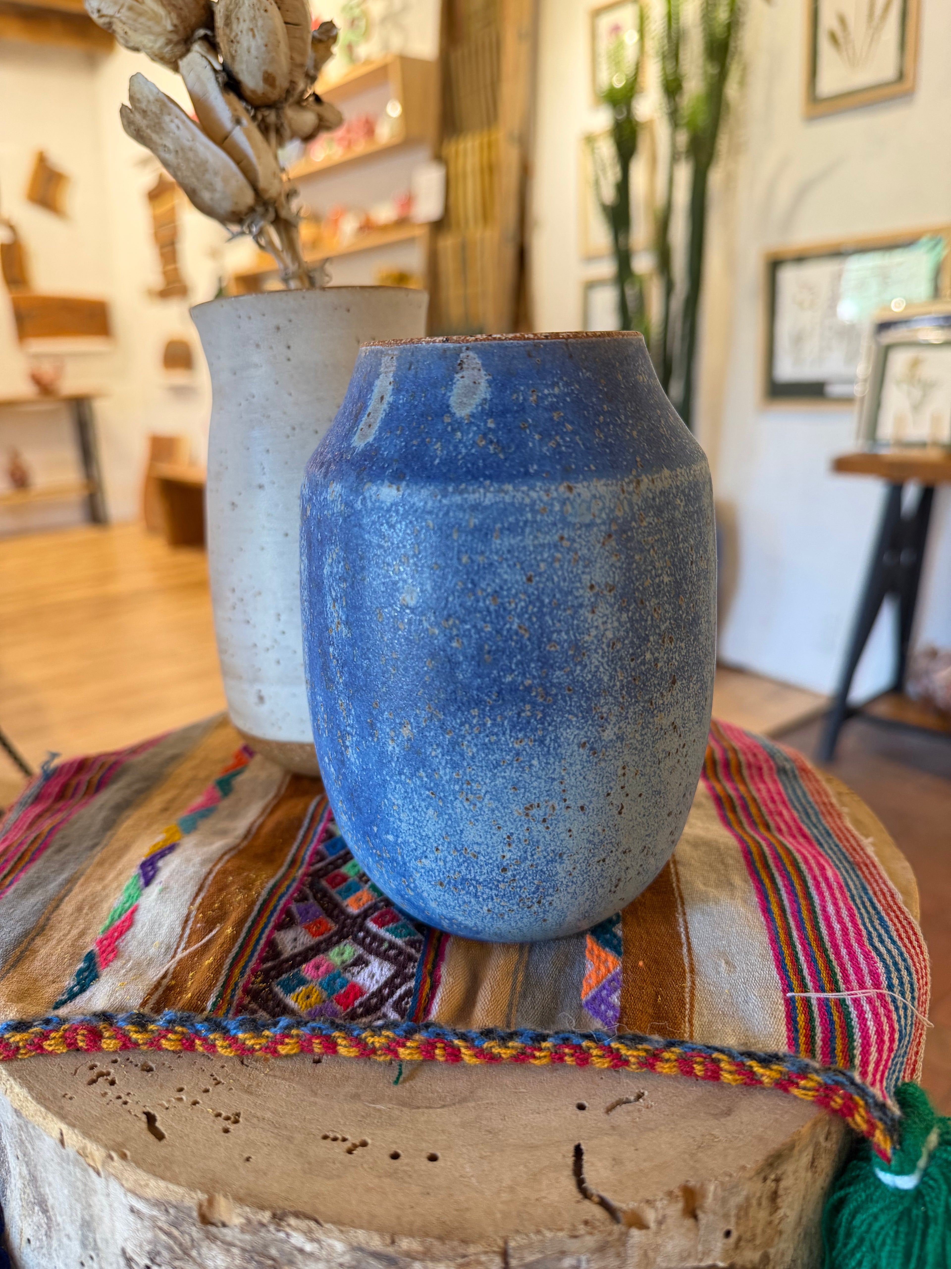 Blue Vase - Stoneware