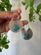 Blue Bird Turquoise - Sterling Silver Earrings
