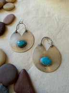 Blue Bird Turquoise - Sterling Silver Earrings