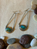 Peruvian Opal Earrings - Sterling Silver
