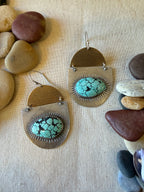 Number 8 Turquoise ~ dangling earrings