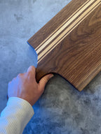 Cutting board in walnut and maple