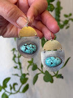 Number 8 Turquoise ~ dangling earrings
