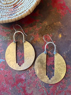 Full Moon bronze earrings