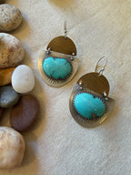 Sterling silver Earrings ~ Campitos Turquoise