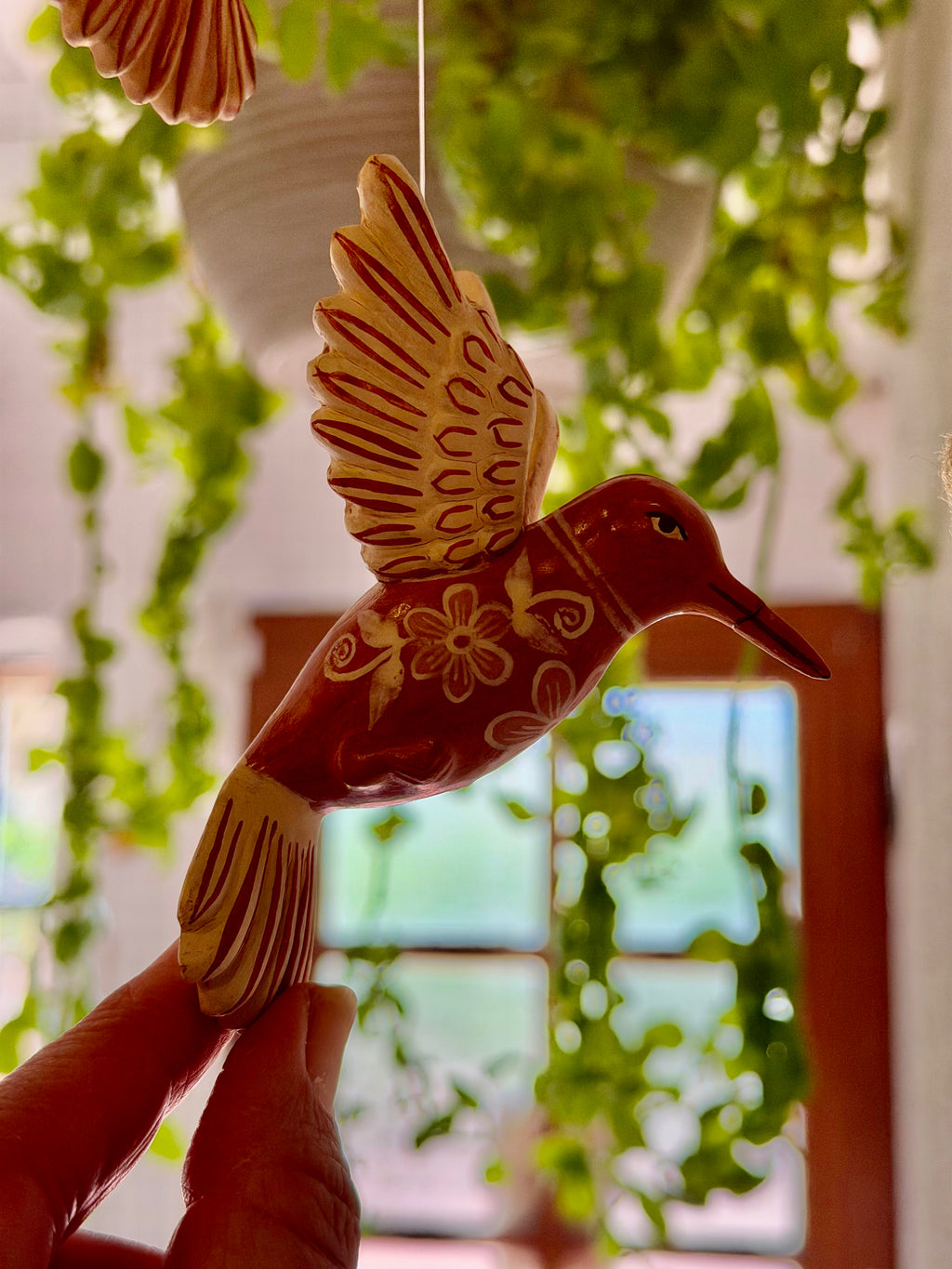 Hummingbirds ~ handmade ceramic ornaments