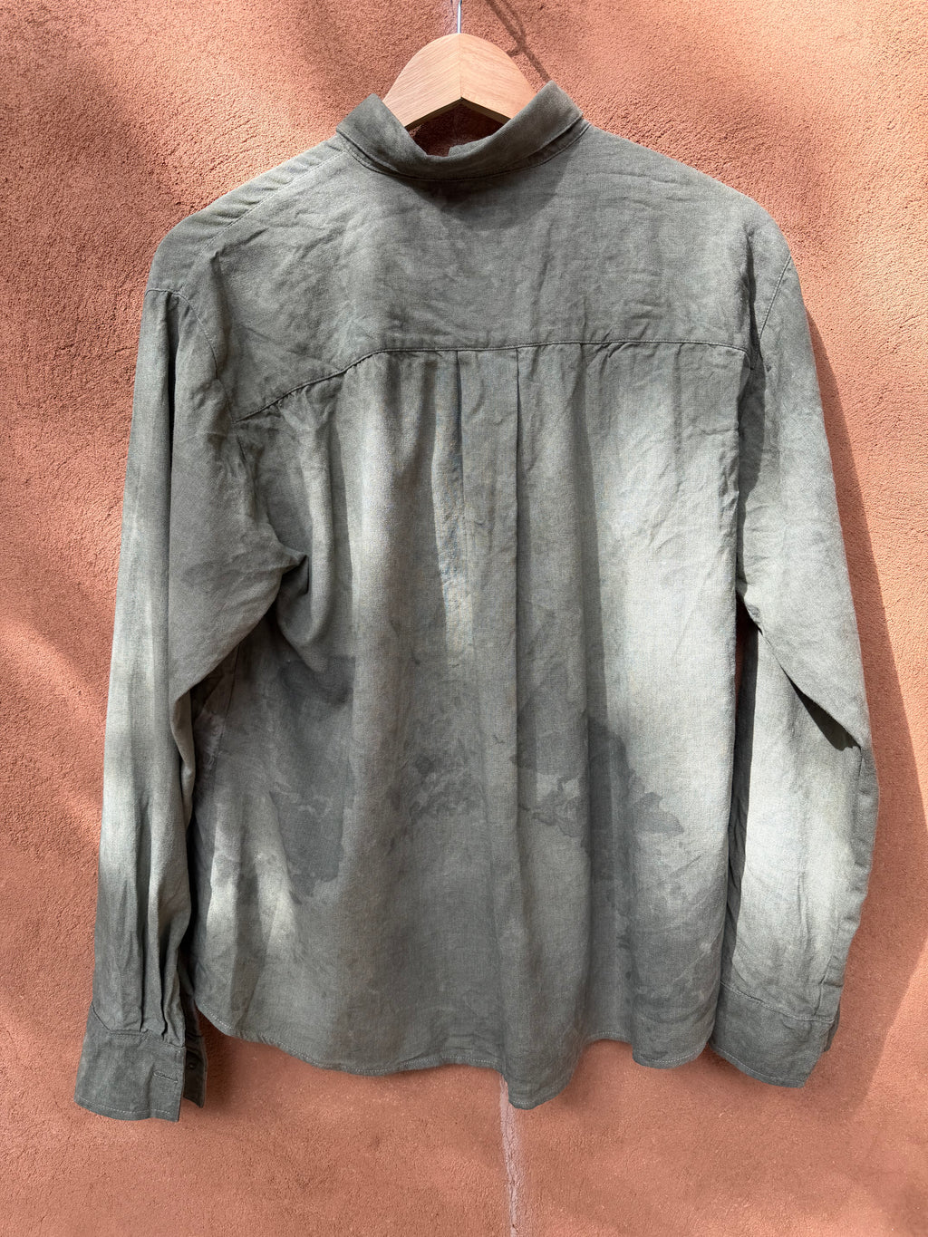 Long sleeves Shirt - Linen greenish